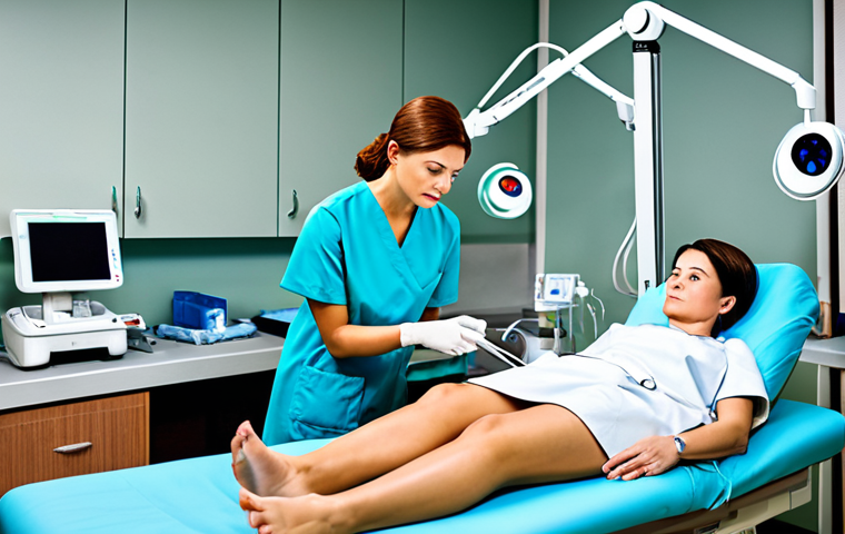 방사선 치료 적정 주기 - "A diverse medical team collaborating on a radiation therapy plan, reviewing images of a tumor, show...