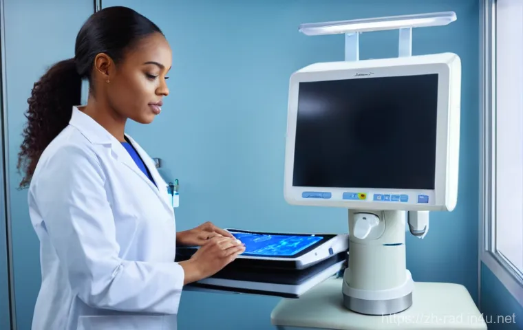 유방암 진단 방사선 검사 비용 - **Prompt:** A serene and confident East Asian woman, aged 35-45, is engaged in a professional health...