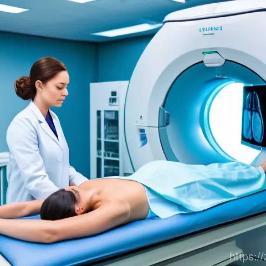 MRI 검사 의료보험 적용 여부 - **Prompt 1: High-Tech Brain MRI Examination**
    "A wide shot of a modern, sleek MRI machine in a c...
