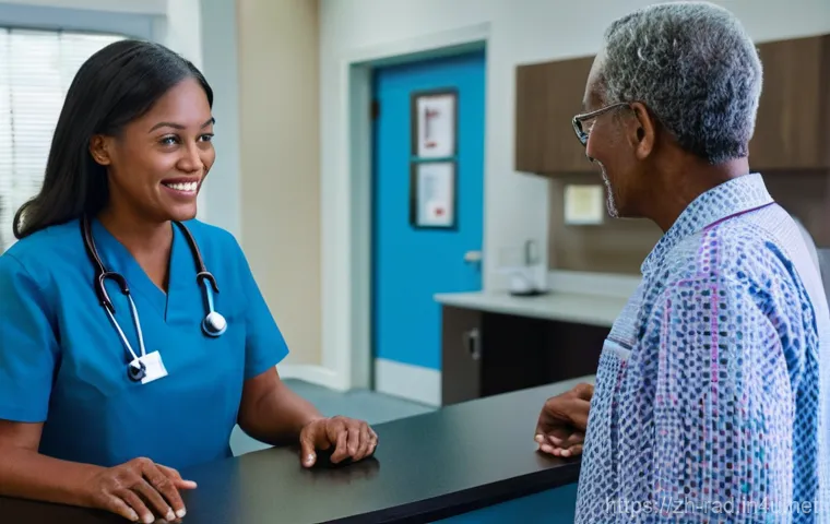 갑상선 검사 의료보험 적용 - Detailed Thyroid Consultation and Discussion**
Inside a well-appointed doctor's office, a compassion...