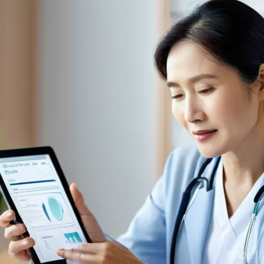 골밀도 검사 결과 해석법 - **Image Prompt 1: Understanding Your Bone Health Report with AI**
"A serene and attentive East A...