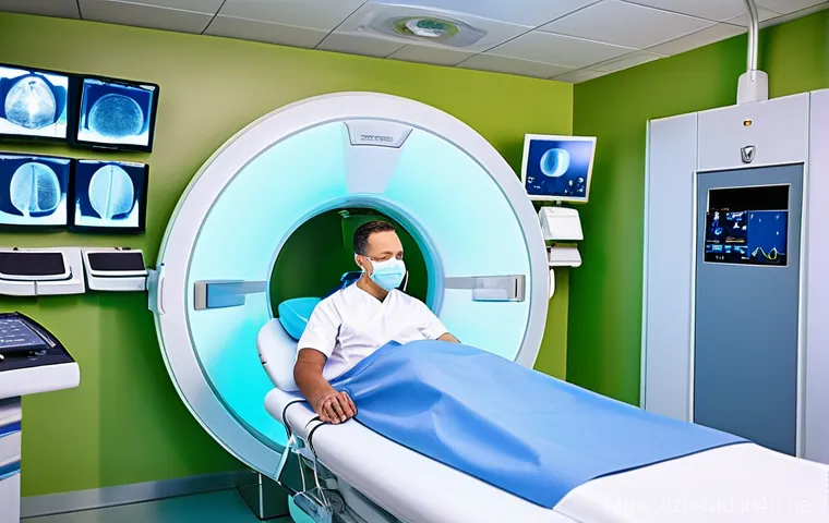 전립선암 방사선 치료 후기 - **Prompt:** "A compassionate scene in a modern doctor's office. A middle-aged man, fully dressed in ...